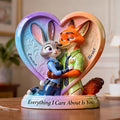 Personalized Acrylic Heart Plaque Custom Gift for Couples Custom Shaped Acrylic Plaque GradoCreations