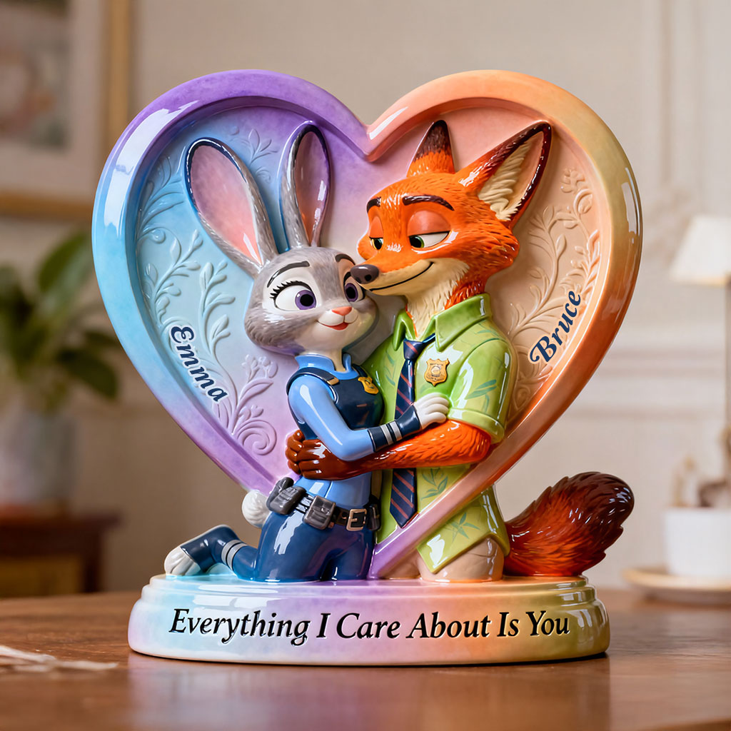 Personalized Acrylic Heart Plaque Custom Gift for Couples Custom Shaped Acrylic Plaque GradoCreations