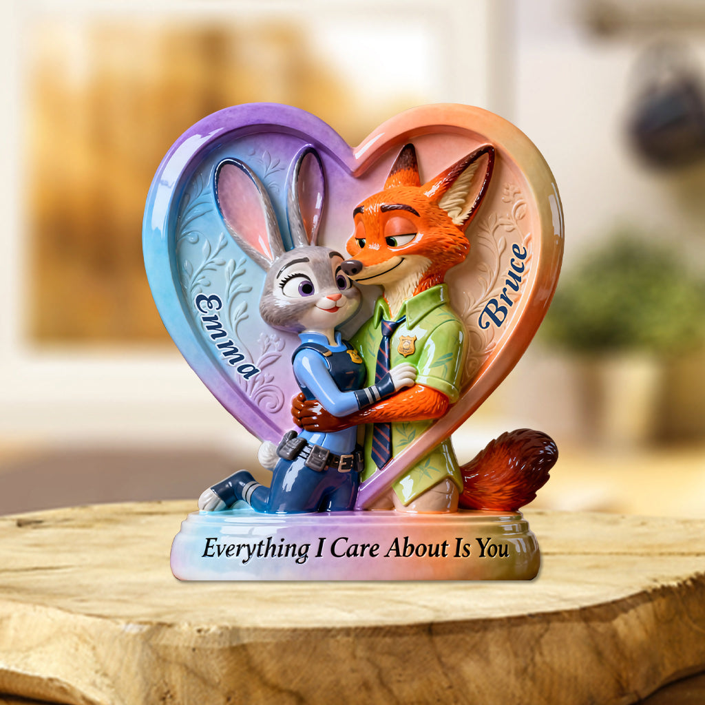 Personalized Acrylic Heart Plaque Custom Gift for Couples Custom Shaped Acrylic Plaque GradoCreations