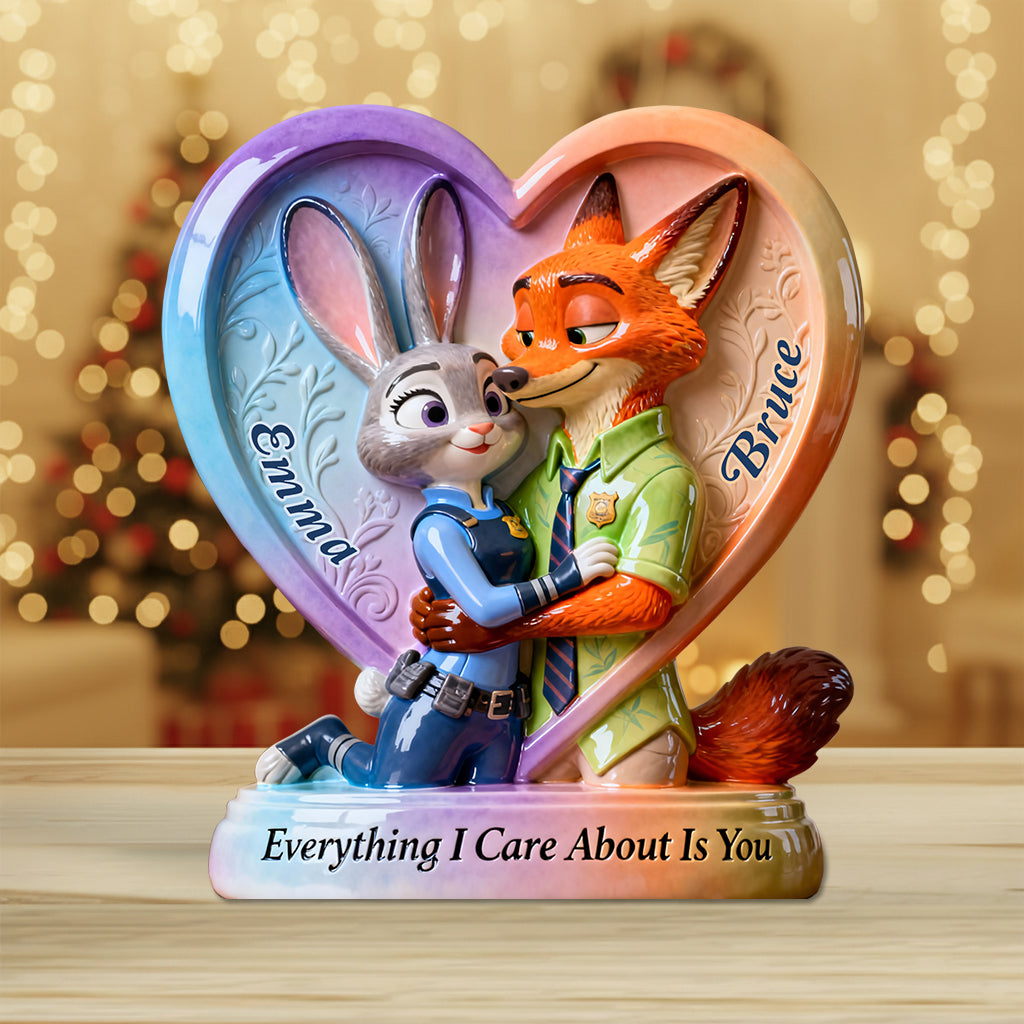 Personalized Acrylic Heart Plaque Custom Gift for Couples Custom Shaped Acrylic Plaque GradoCreations