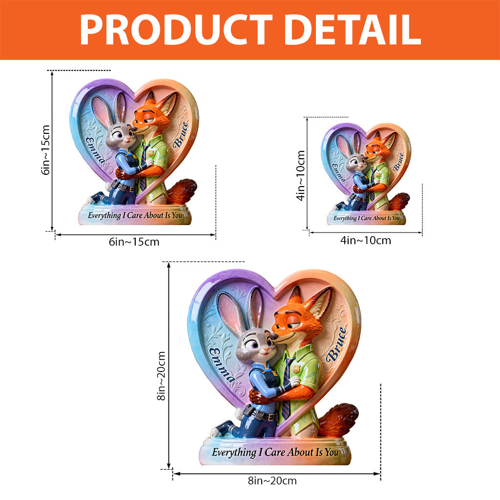 Personalized Acrylic Heart Plaque Custom Gift for Couples Custom Shaped Acrylic Plaque GradoCreations