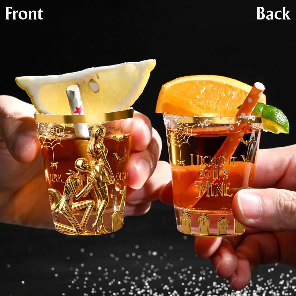 Personalized Nightmare Shot Glass Set Custom Name Gift Shot Glasses Set GradoCreations