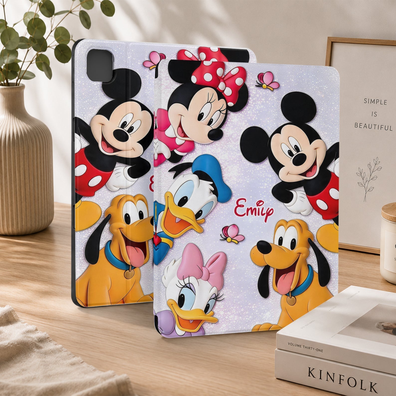 Personalized Cartoon Tablet Cover with Pen Slot for Kids Tablet Cover With Pen Slot GradoCreations
