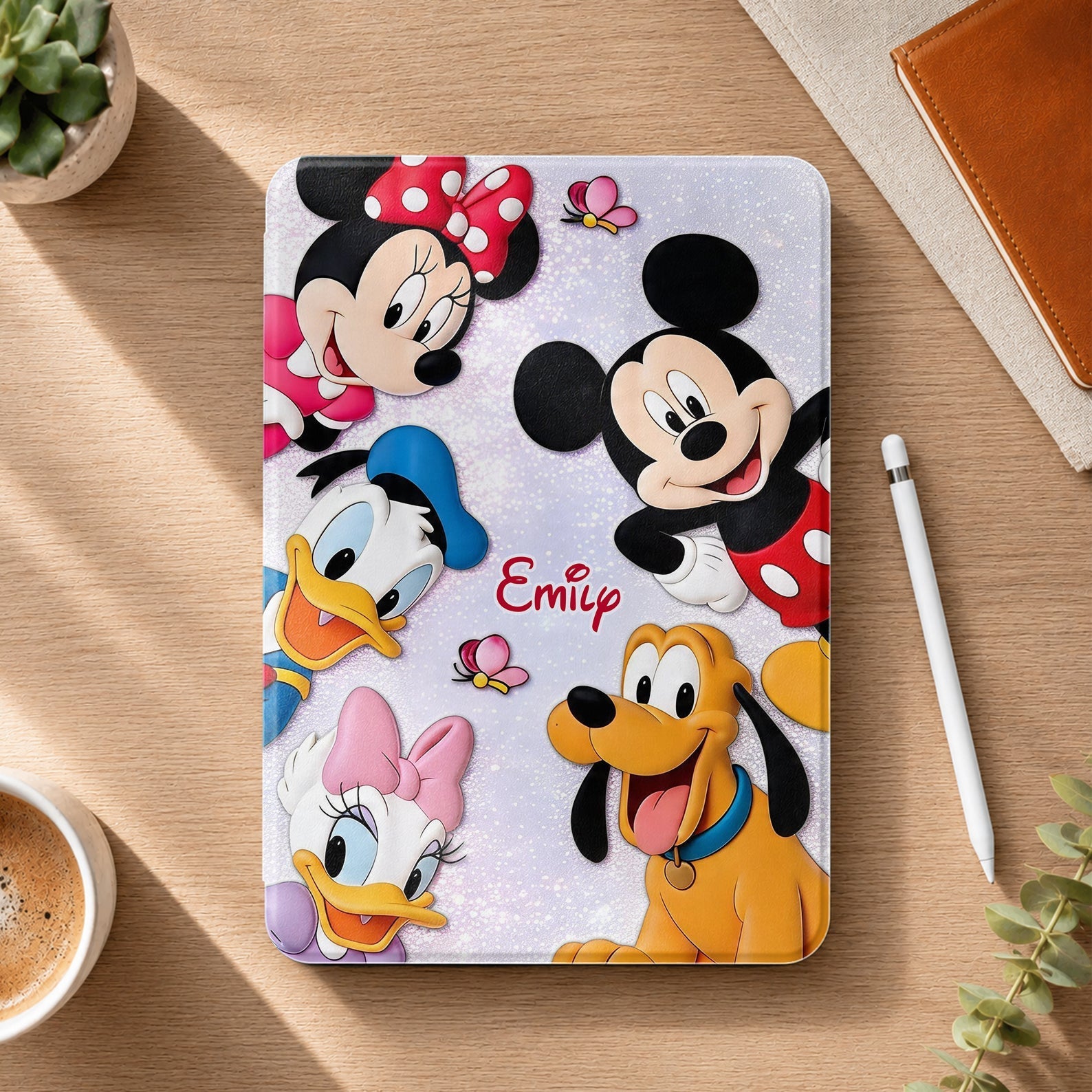 Personalized Cartoon Tablet Cover with Pen Slot for Kids Tablet Cover With Pen Slot GradoCreations