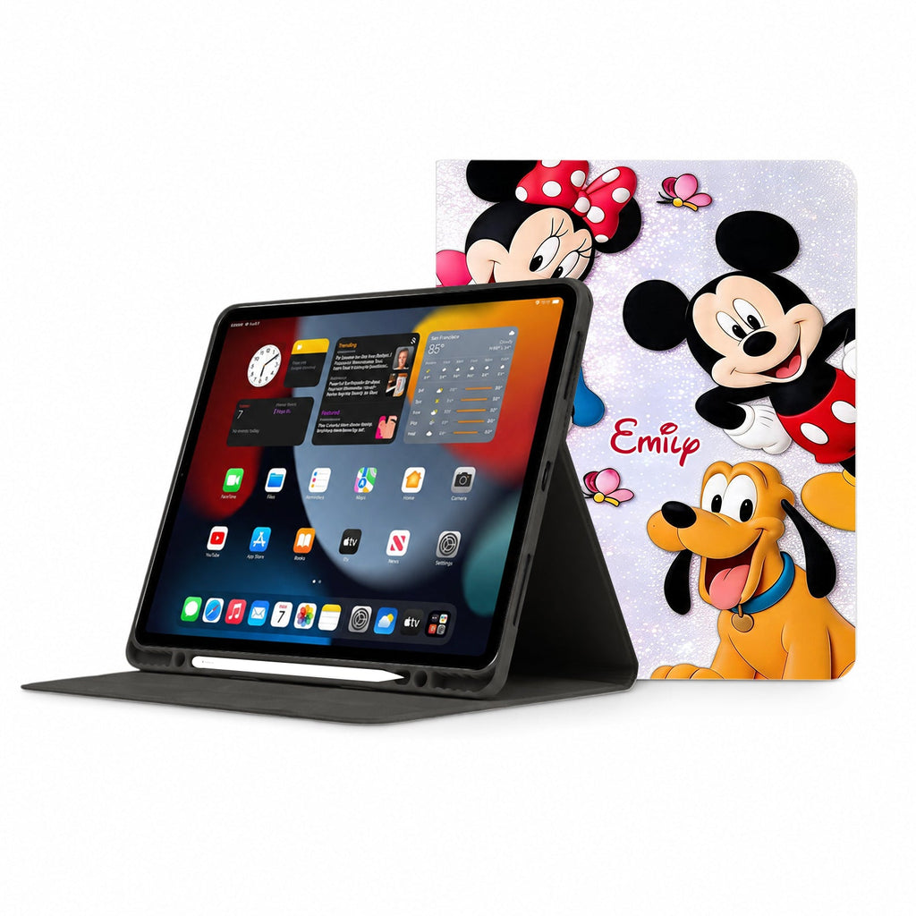 Personalized Cartoon Tablet Cover with Pen Slot for Kids Tablet Cover With Pen Slot GradoCreations