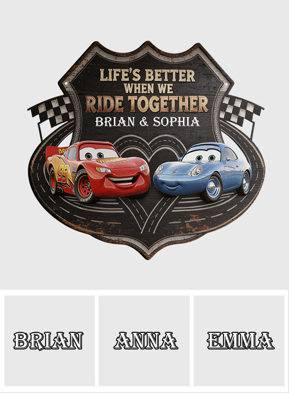 Personalized Cut Metal Sign for Racing Lovers | Gift for Couples Cut Metal Sign GradoCreations