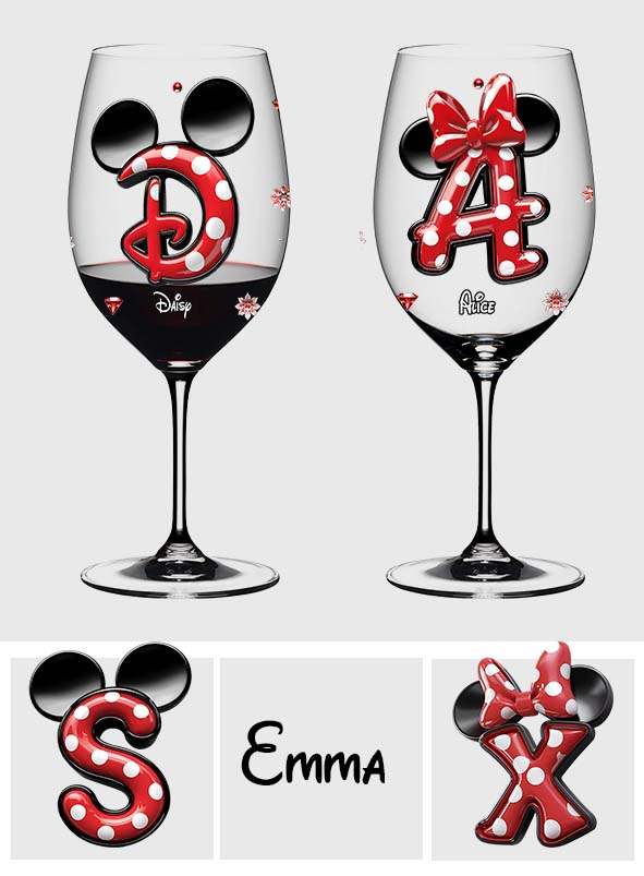 Personalized Christmas Wine Glass with Long Stem for Holiday Gifts Wine Glass With Long Stem GradoCreations