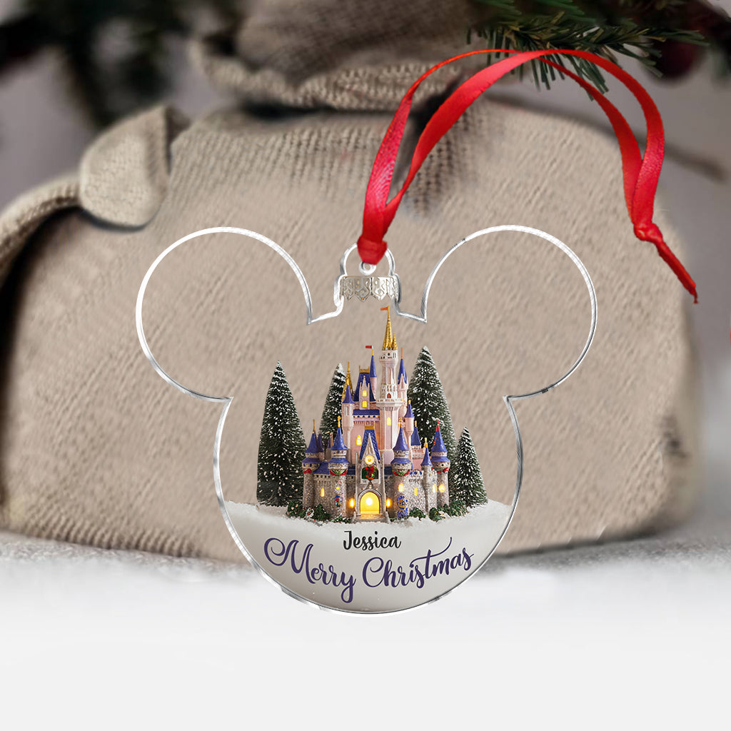Personalized Magical Castle Mouse Ornament Gift for Christmas Ornament GradoCreations