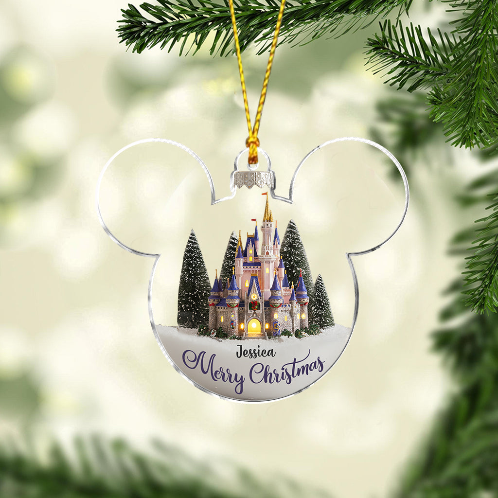 Personalized Magical Castle Mouse Ornament Gift for Christmas Ornament GradoCreations