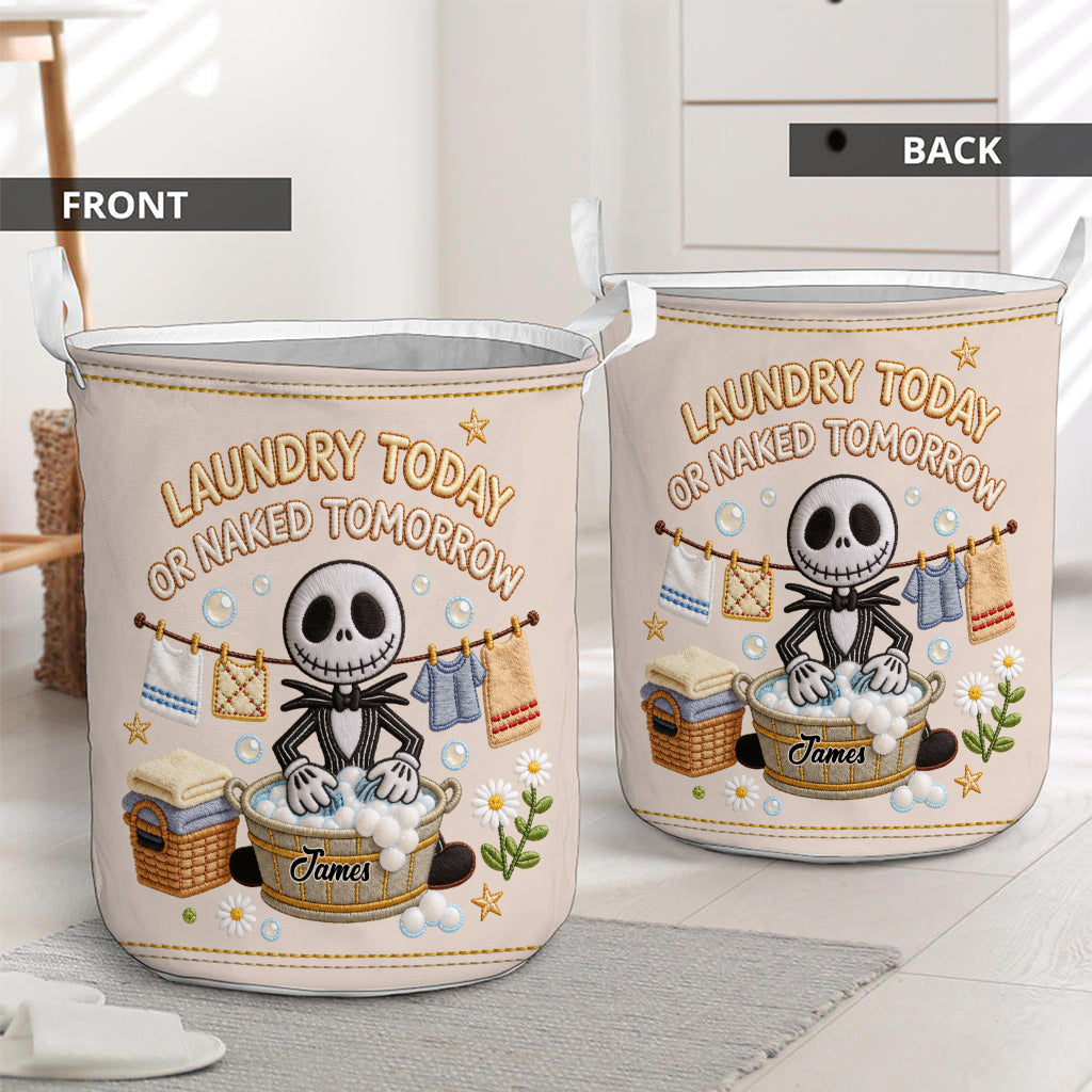 Personalized Nightmare Laundry Basket Custom Name Gift Laundry Basket GradoCreations