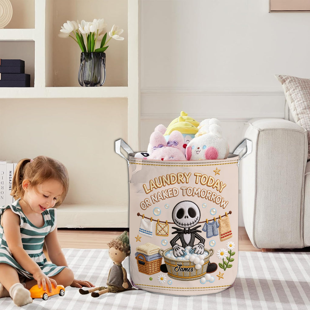Personalized Nightmare Laundry Basket Custom Name Gift Laundry Basket GradoCreations