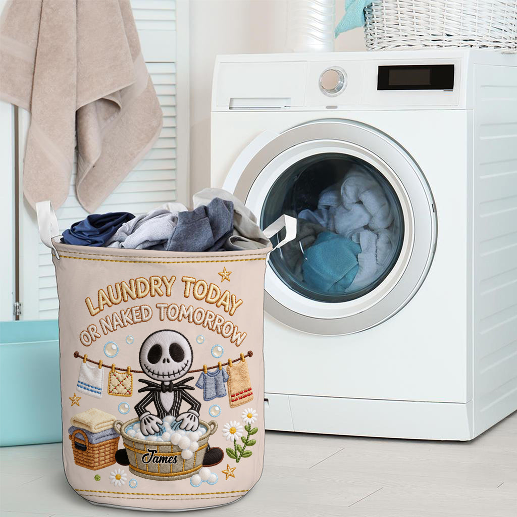 Personalized Nightmare Laundry Basket Custom Name Gift Laundry Basket GradoCreations