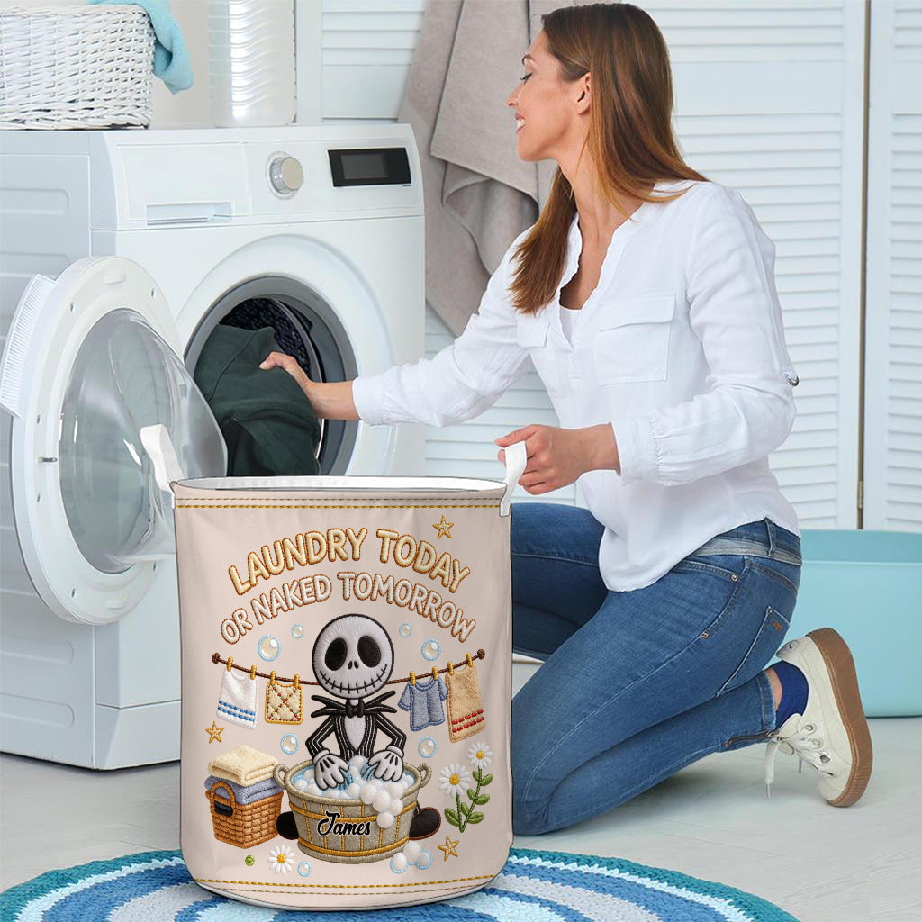 Personalized Nightmare Laundry Basket Custom Name Gift Laundry Basket GradoCreations