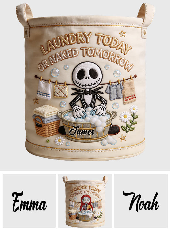 Personalized Nightmare Laundry Basket Custom Name Gift Laundry Basket GradoCreations