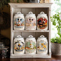 Personalized Ceramic Mouse Cookie Jar for Kids Kitchen Gift Cookie Jar GradoCreations