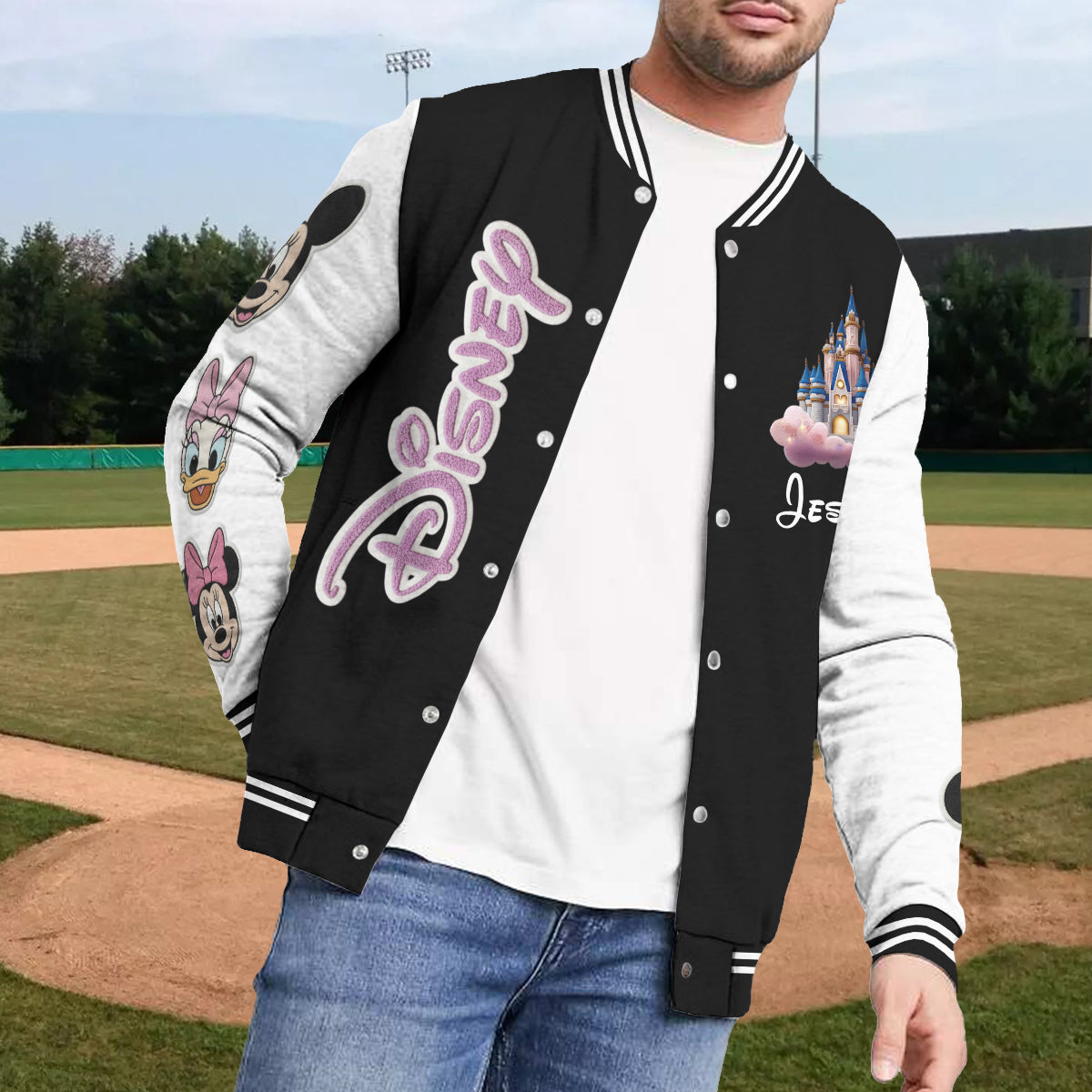 Personalized Disney Varsity Jacket Custom Name Gift Idea Varsity Jacket GradoCreations