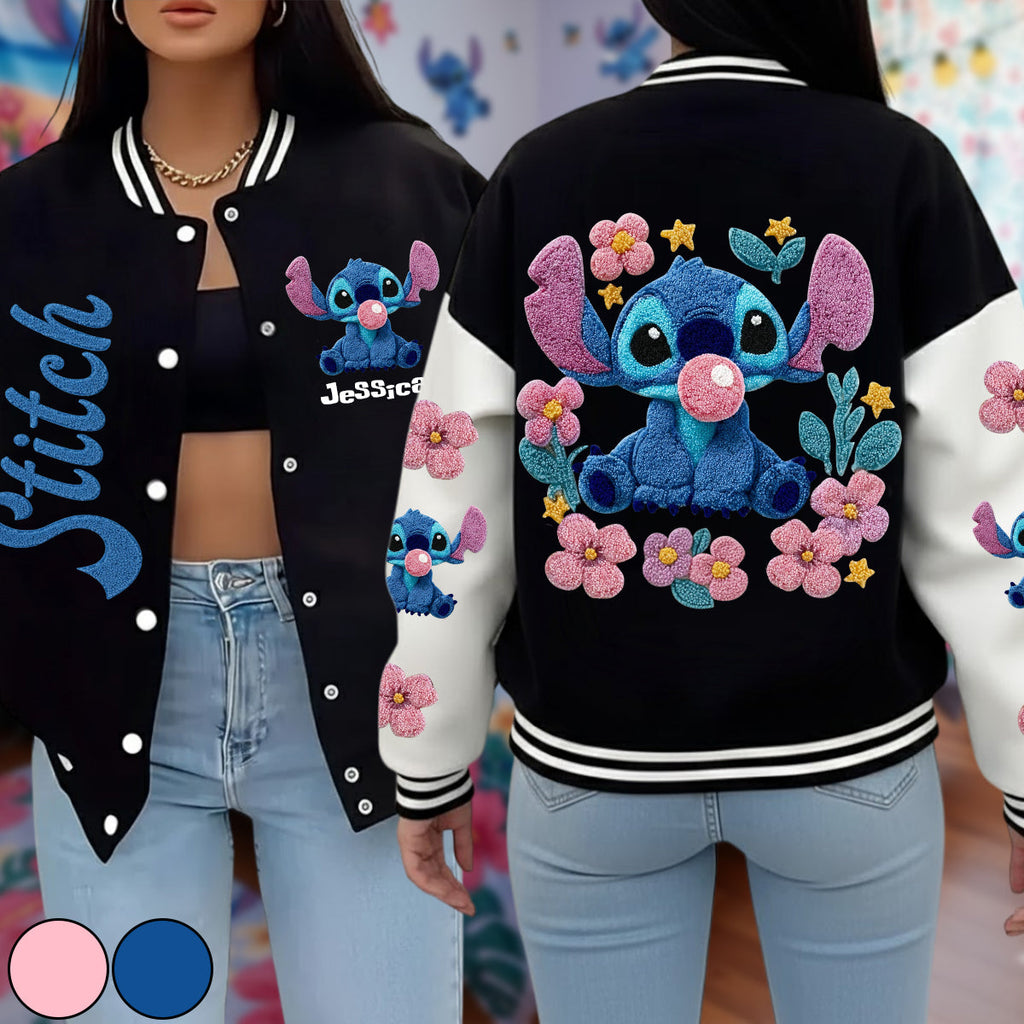 Personalized Stitch Varsity Jacket Custom Name Gift for Her Varsity Jacket GradoCreations