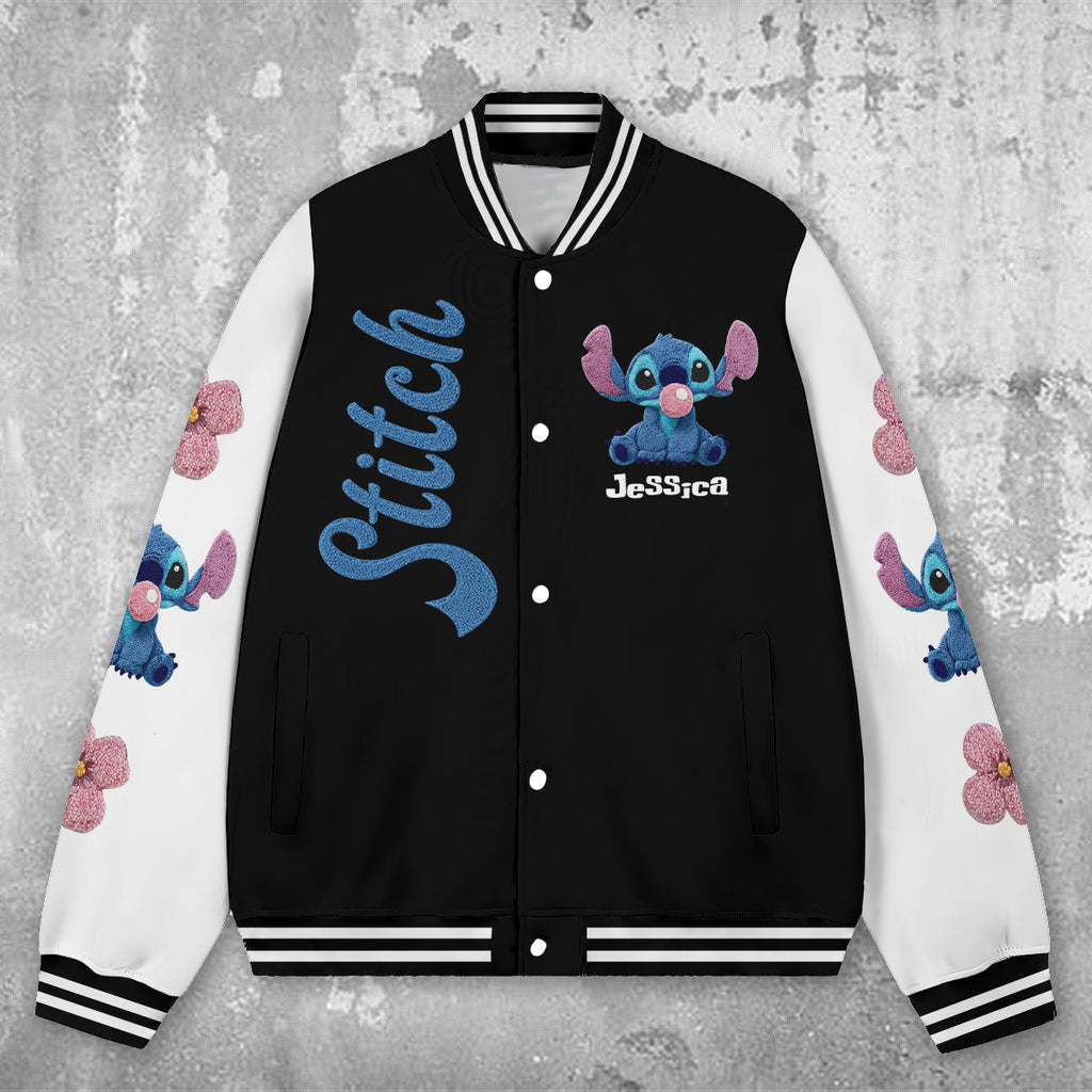Personalized Stitch Varsity Jacket Custom Name Gift for Her Varsity Jacket GradoCreations