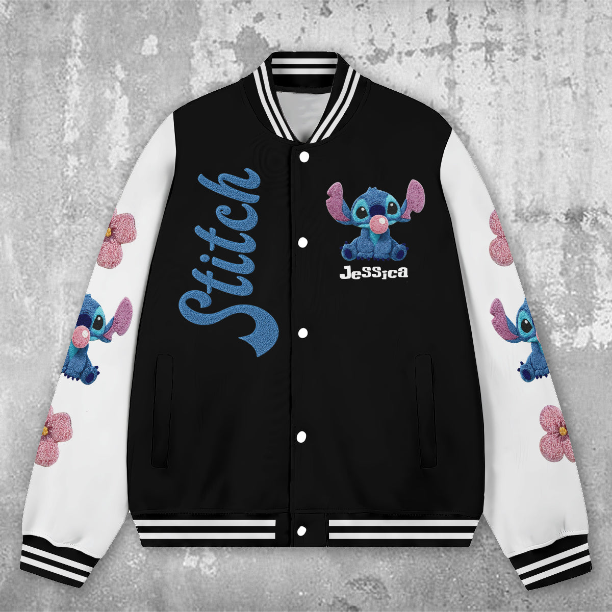 Personalized Stitch Varsity Jacket Custom Name Gift for Her Varsity Jacket GradoCreations