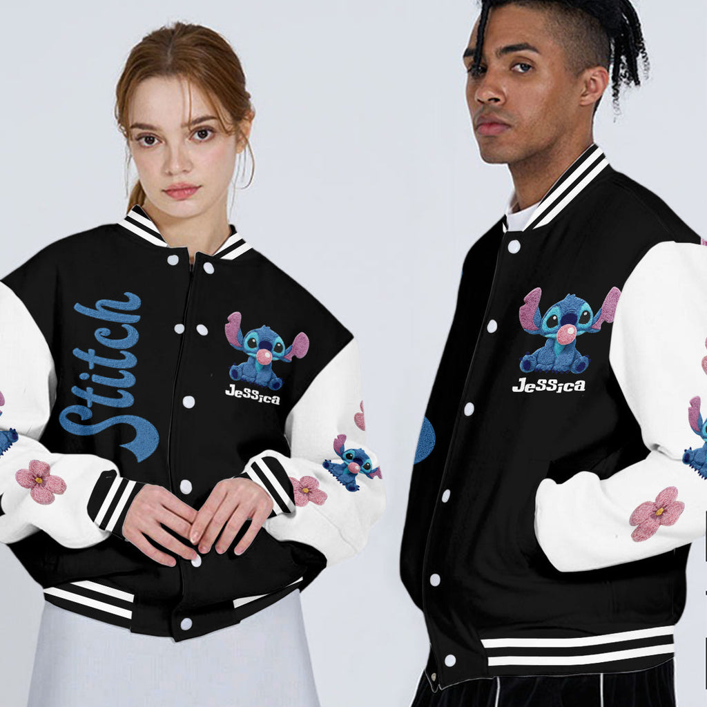 Personalized Stitch Varsity Jacket Custom Name Gift for Her Varsity Jacket GradoCreations