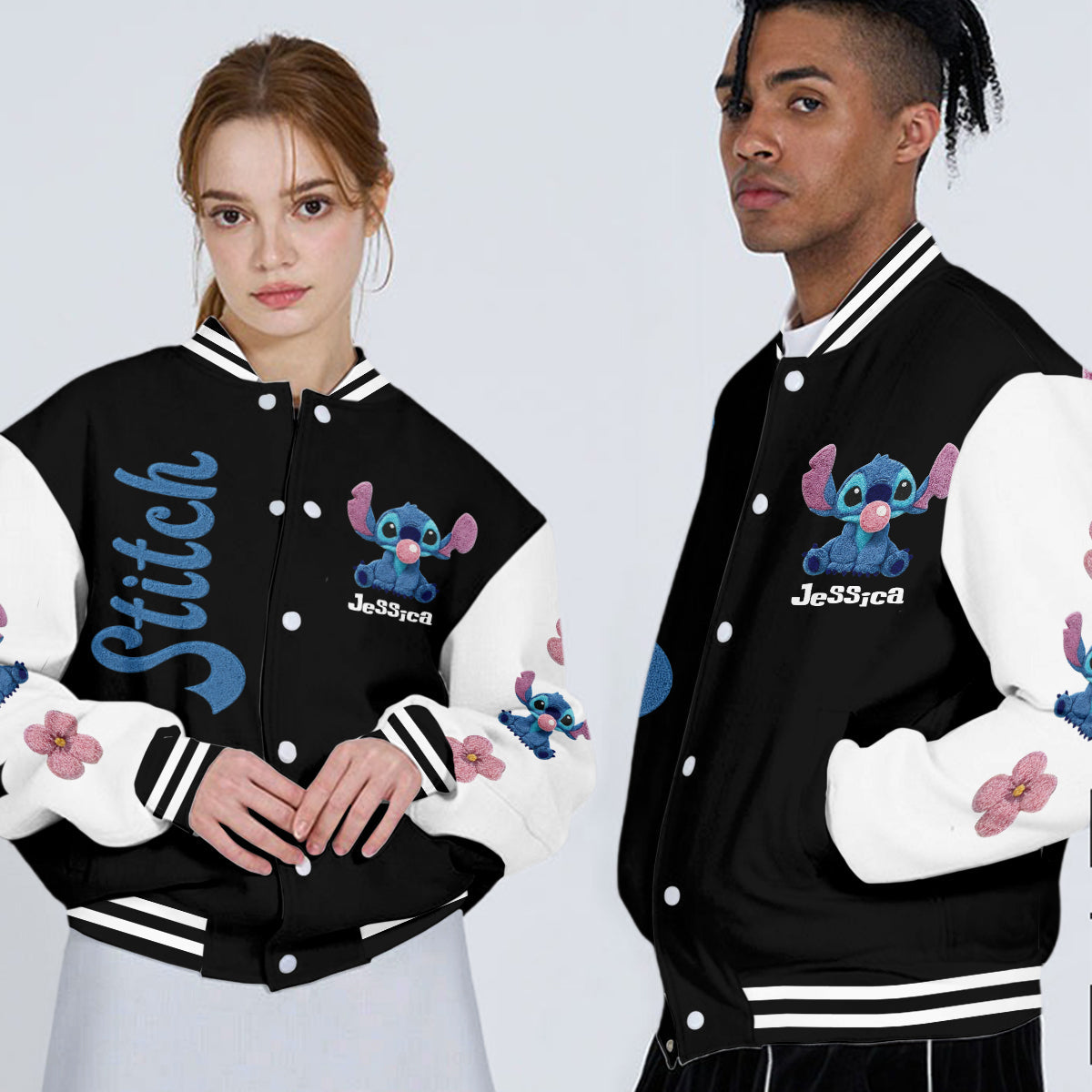 Personalized Stitch Varsity Jacket Custom Name Gift for Her Varsity Jacket GradoCreations