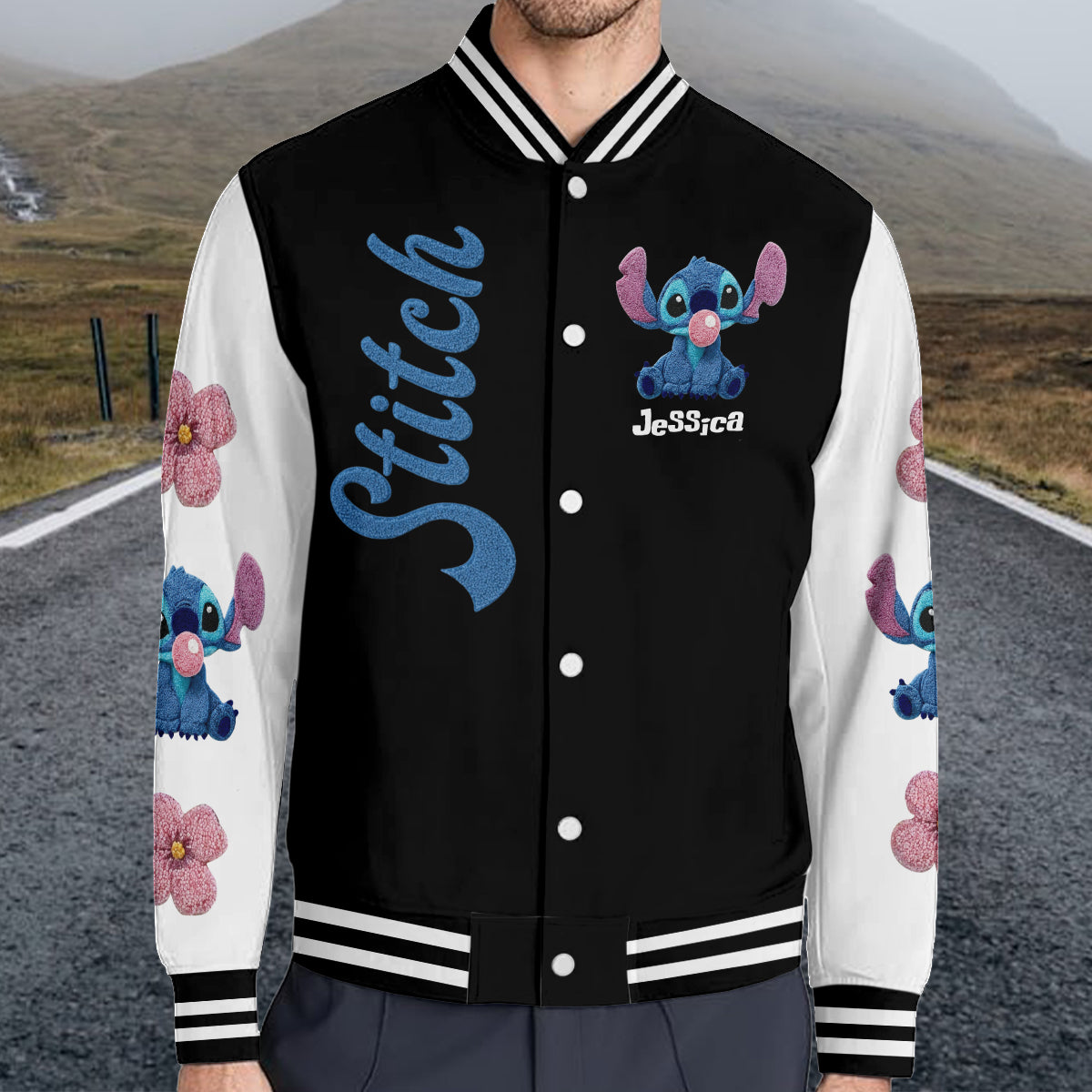 Personalized Stitch Varsity Jacket Custom Name Gift for Her Varsity Jacket GradoCreations