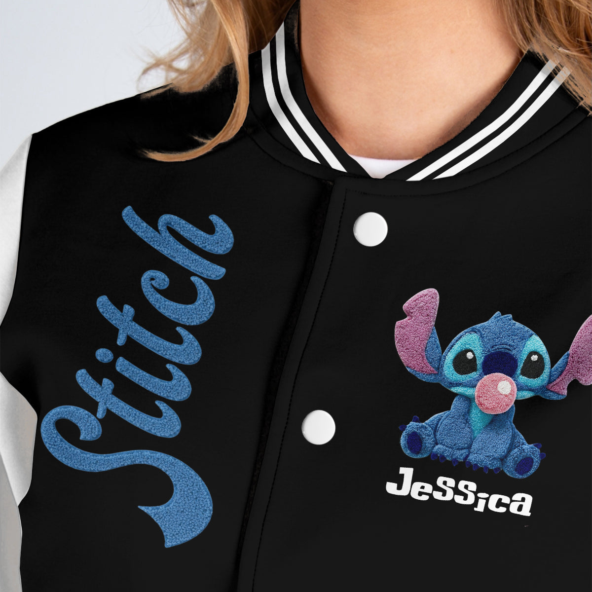 Personalized Stitch Varsity Jacket Custom Name Gift for Her Varsity Jacket GradoCreations