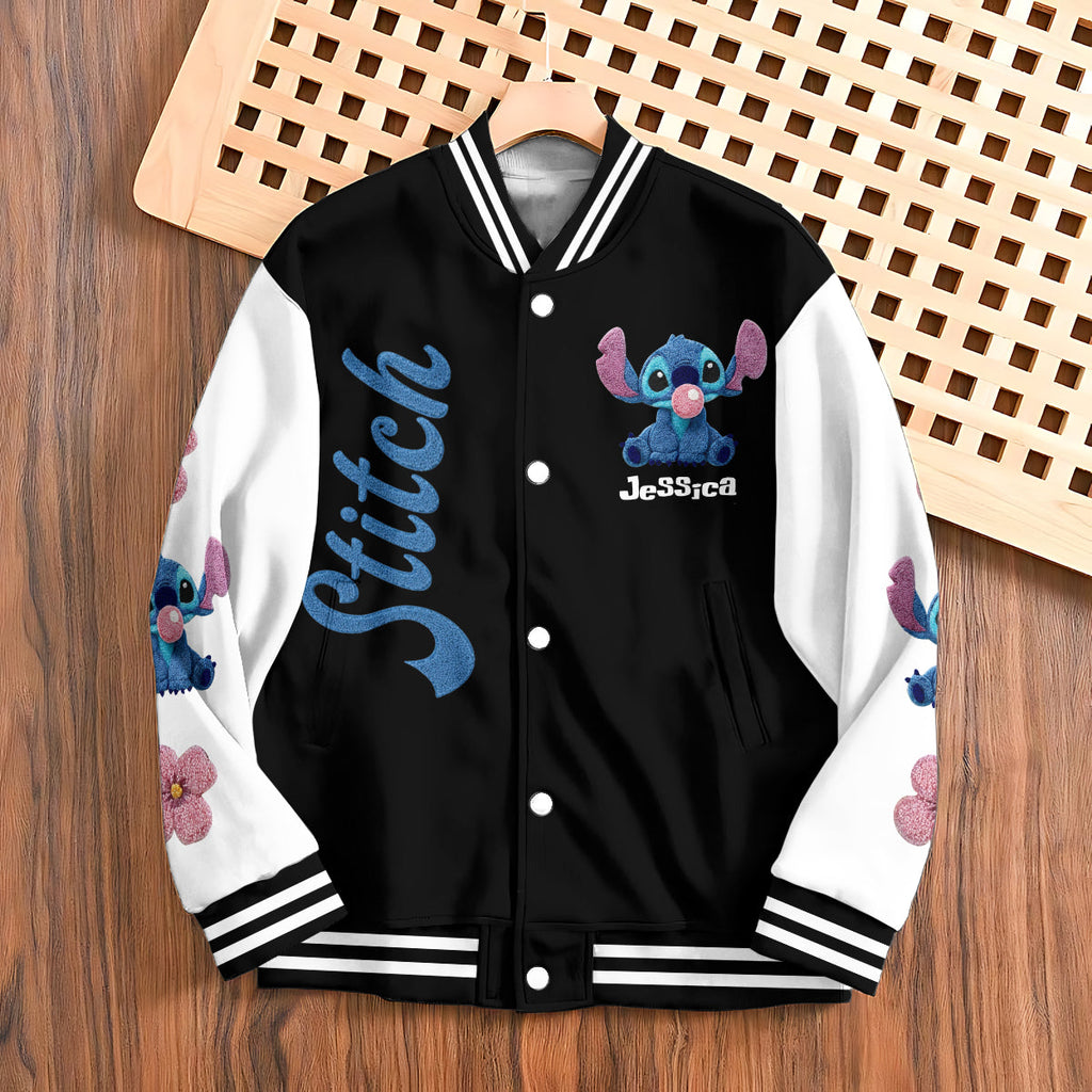 Personalized Stitch Varsity Jacket Custom Name Gift for Her Varsity Jacket GradoCreations