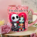Personalized Heart Handle Mug with Custom Names | Unique Valentine's Gift Heart Handle Mug GradoCreations