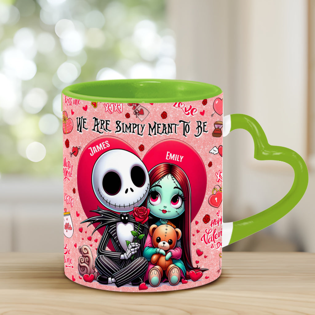 Personalized Heart Handle Mug with Custom Names | Unique Valentine's Gift Heart Handle Mug GradoCreations