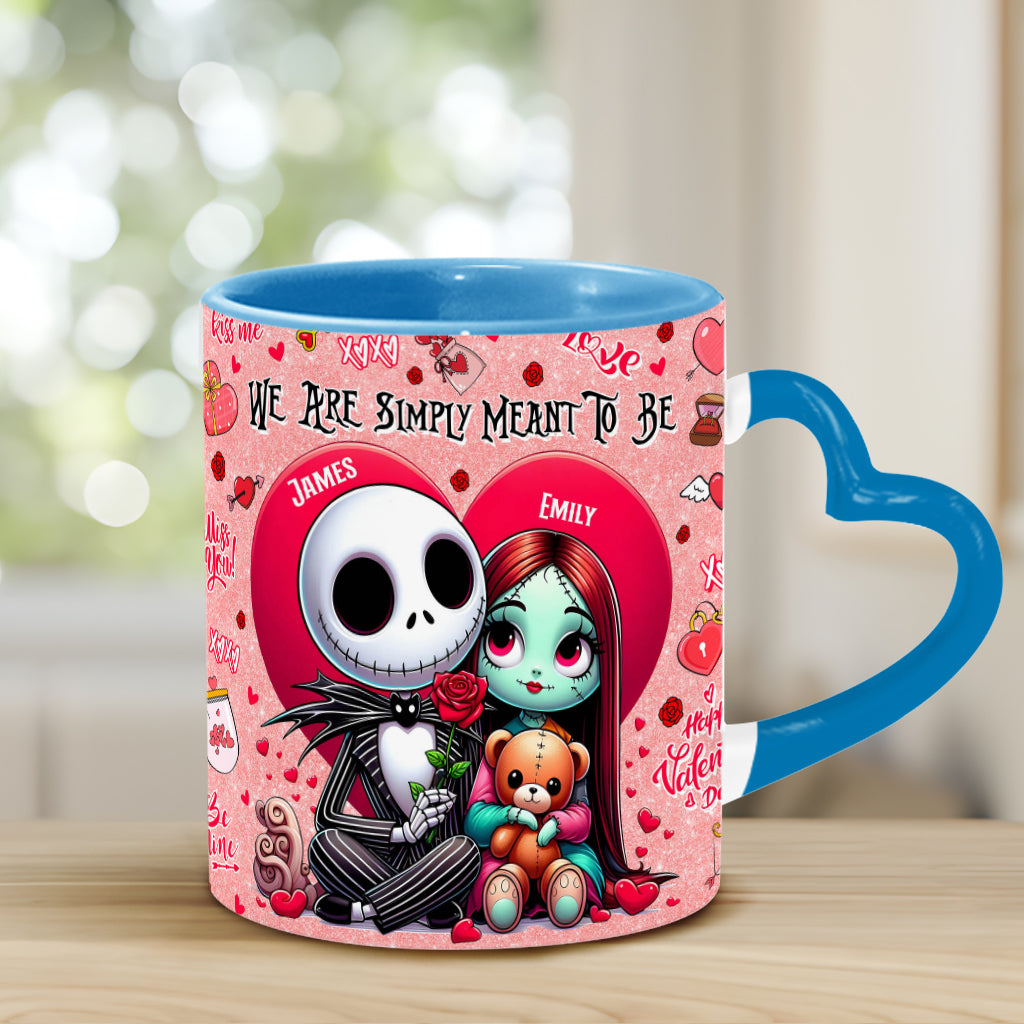 Personalized Heart Handle Mug with Custom Names | Unique Valentine's Gift Heart Handle Mug GradoCreations