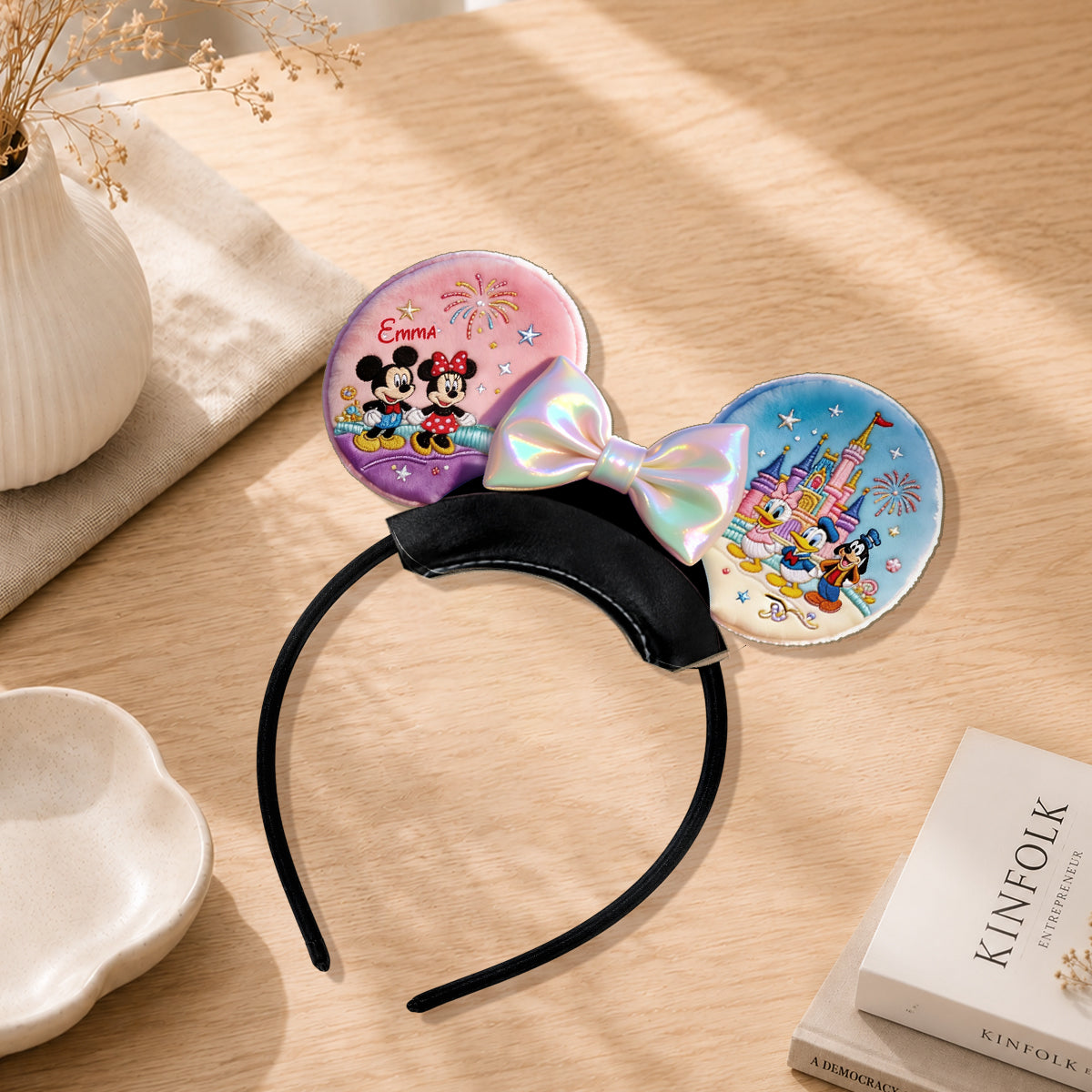 Personalized Dream Trip Shaped Leather Headband for Kids Shaped Leather Headband GradoCreations