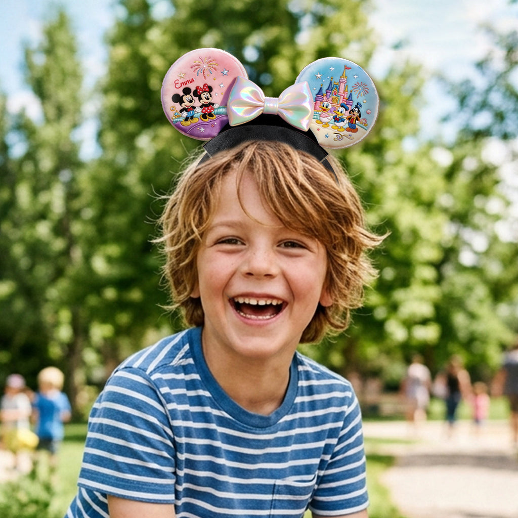Personalized Dream Trip Shaped Leather Headband for Kids Shaped Leather Headband GradoCreations