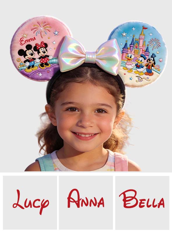 Personalized Dream Trip Shaped Leather Headband for Kids Shaped Leather Headband GradoCreations