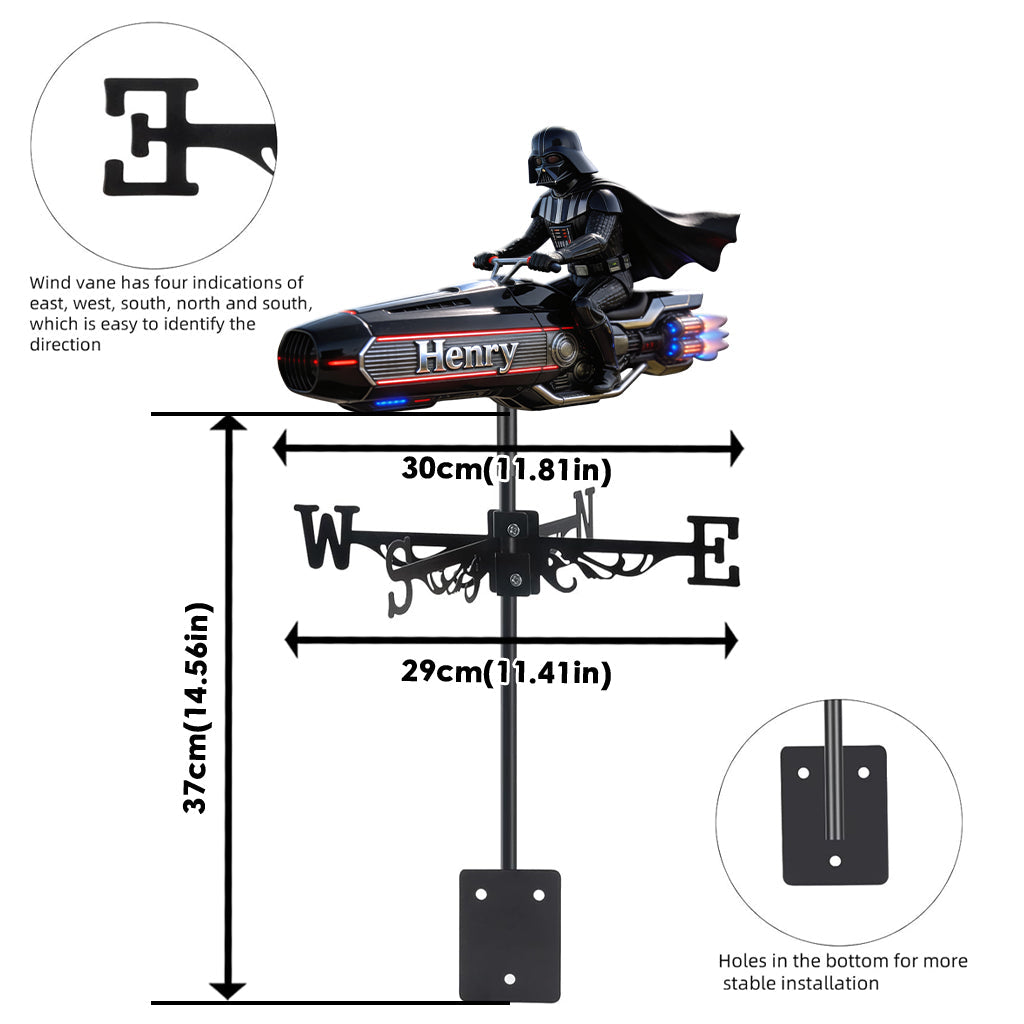 Personalized Weather Vane Custom Design Gift for Dad Weather Vane GradoCreations