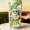 Personalized 3D Alien Baby Tumbler Custom Name Gift for Movie Fans Tumbler GradoCreations