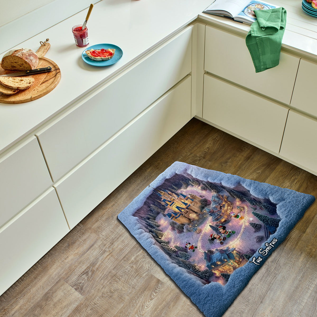 Personalized Magical Night Non-Slip Tufted Rug for Christmas Non-Slip Tufted Rug GradoCreations