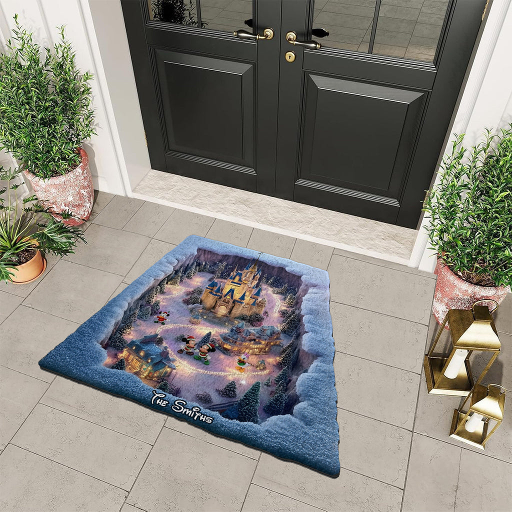 Personalized Magical Night Non-Slip Tufted Rug for Christmas Non-Slip Tufted Rug GradoCreations