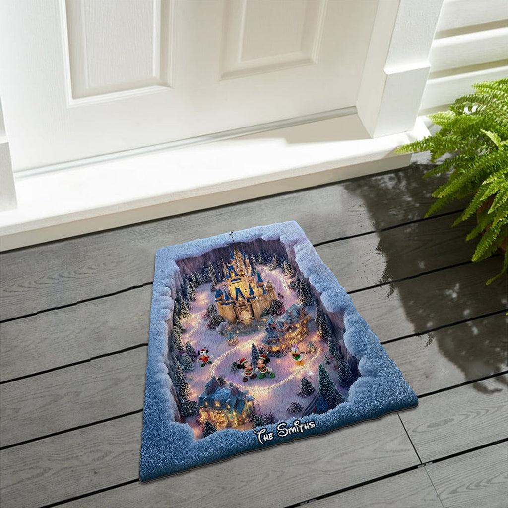 Personalized Magical Night Non-Slip Tufted Rug for Christmas Non-Slip Tufted Rug GradoCreations