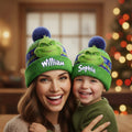 Personalized Grinch Christmas Beanie Hat for Kids and Adults Beanie Hat GradoCreations