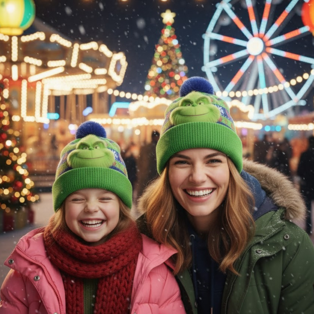 Personalized Grinch Christmas Beanie Hat for Kids and Adults Beanie Hat GradoCreations