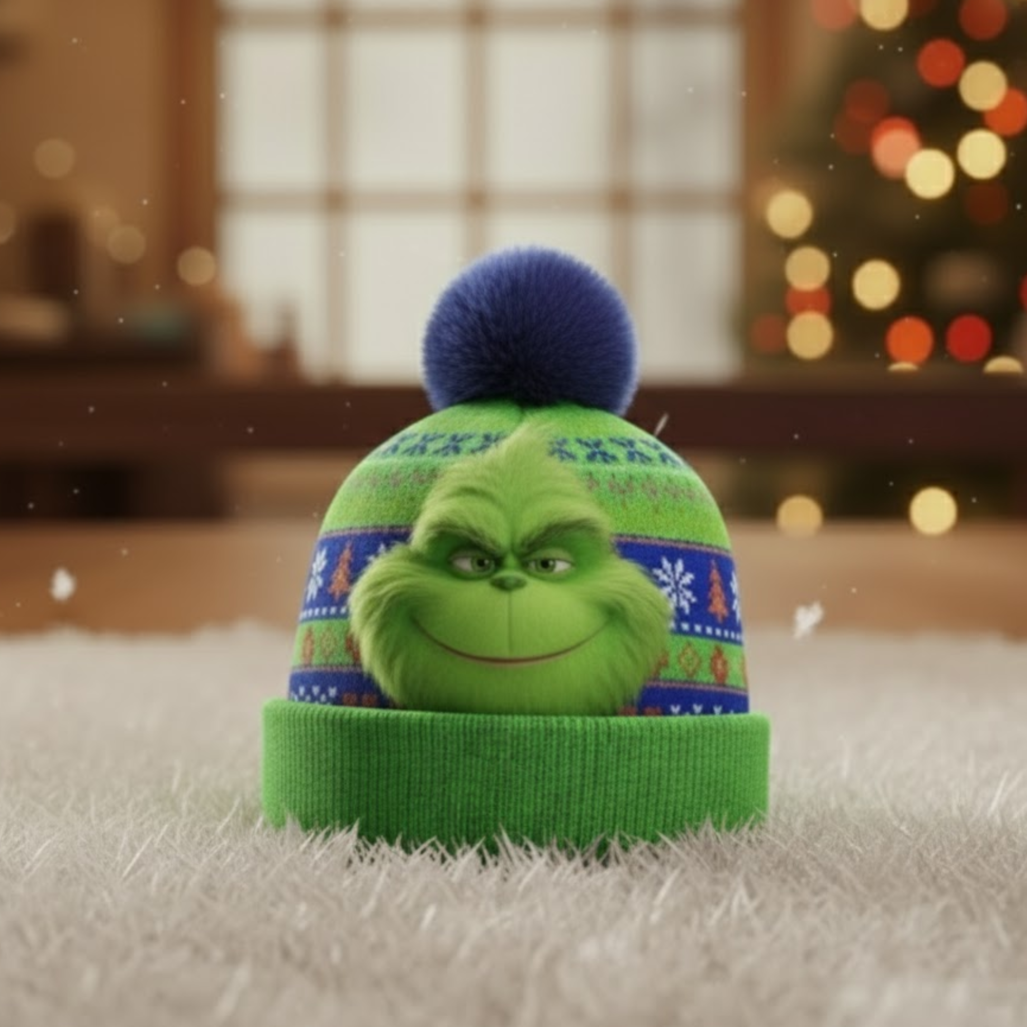 Personalized Grinch Christmas Beanie Hat for Kids and Adults Beanie Hat GradoCreations