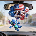 Personalized Ohana Car Ornament with 3D Balloons Gift Car Ornament GradoCreations