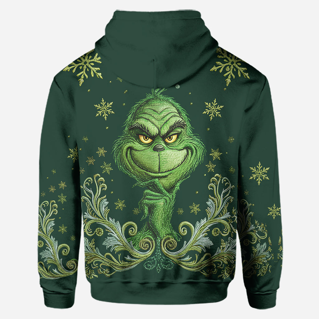 Personalized Grinch Hoodie & Leggings Set Custom Name Christmas Gift Hoodie & Leggings GradoCreations