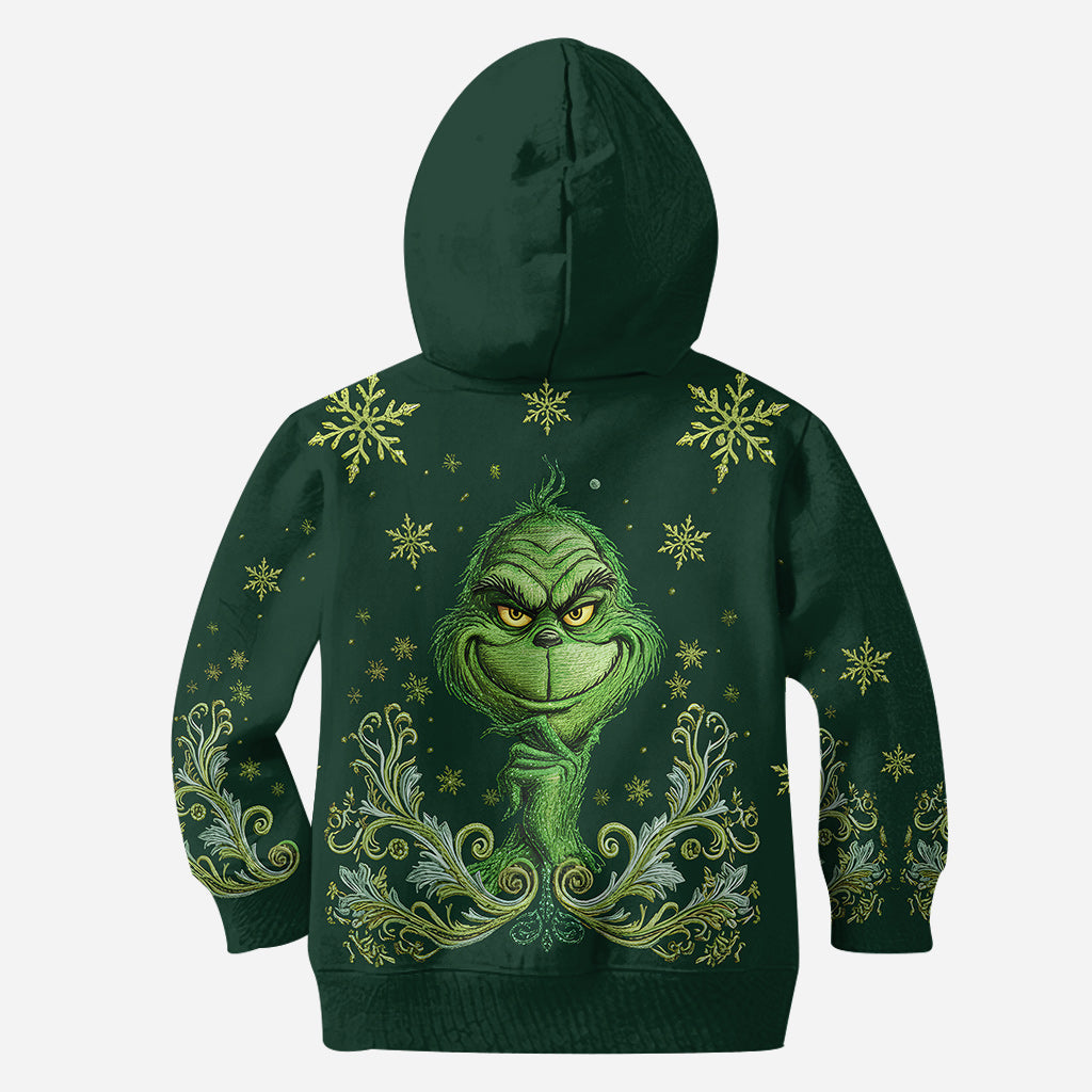 Personalized Grinch Hoodie & Leggings Set Custom Name Christmas Gift Hoodie & Leggings GradoCreations