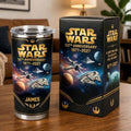 Personalized Star Wars 50th Anniversary Tumbler with Gift Box Tumbler With Gift Box GradoCreations