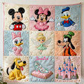 Personalized Disney Mouse Blanket Custom Name Soft Flannel Gift Blanket GradoCreations
