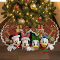 Personalized Mouse Shaped Tree Skirt Custom Name for Christmas Shaped Tree Skirt GradoCreations
