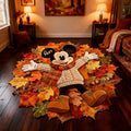Personalized Fall-Themed Non-Slip Rug with Custom Name for Kids Non-Slip Tufted Rug GradoCreations