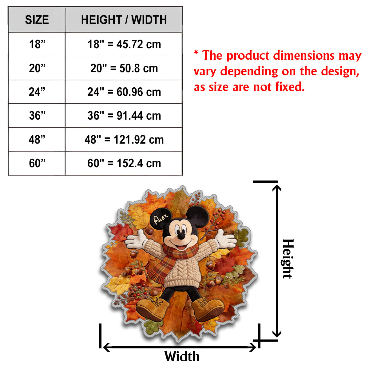 Personalized Fall-Themed Non-Slip Rug with Custom Name for Kids Non-Slip Tufted Rug GradoCreations